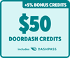 Picture of DashPass and DoorDash Credits